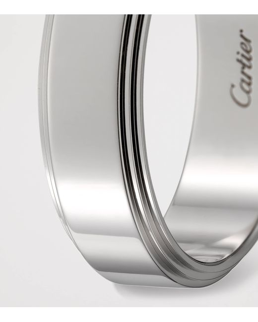 Cartier Metallic Platinum And Diamond D'Amour Wedding Band
