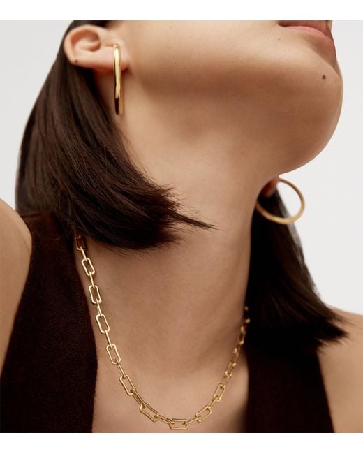 Monica Vinader Metallic Vermeil Alta Mini Chain Necklace