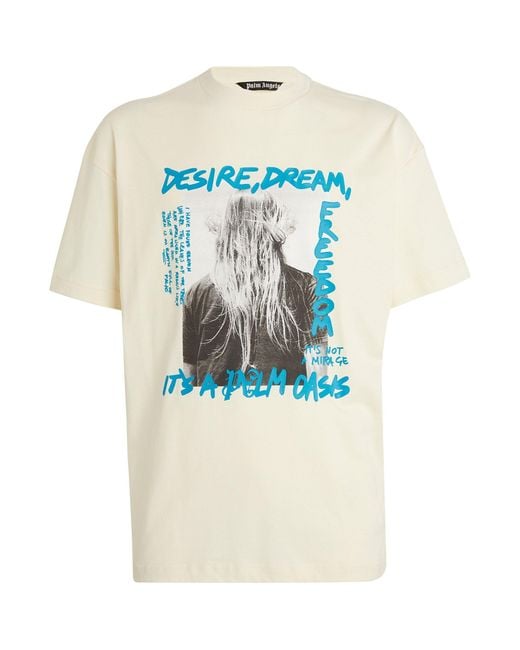 Palm Angels Oasis T-shirt in Blue for Men | Lyst