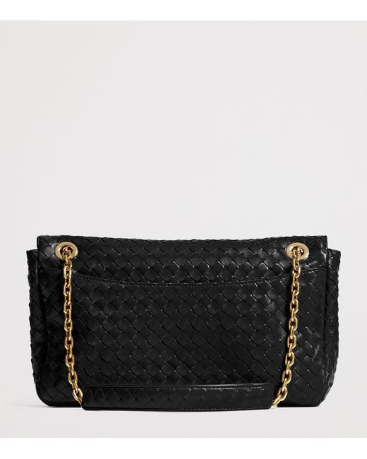 Bottega Veneta Black Leather Madison Shoulder Bag