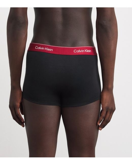 Calvin Klein Multicolor Stretch-Cotton Low-Rise Trunks for men
