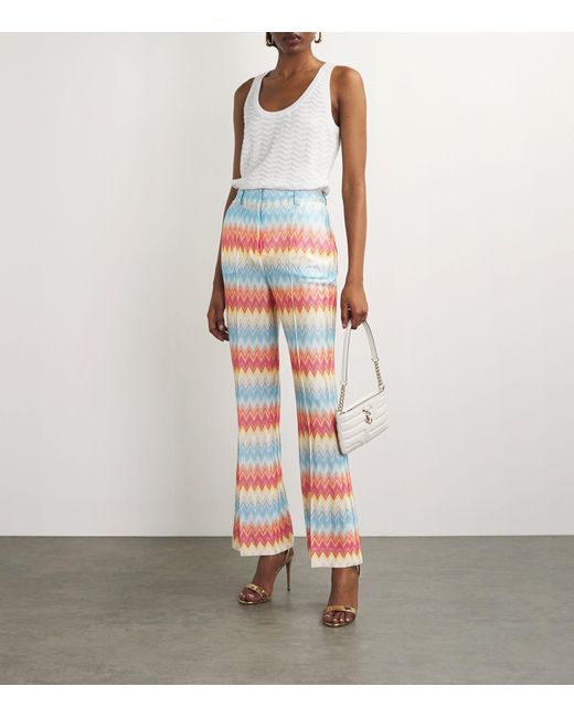 Missoni Red Striped Trousers
