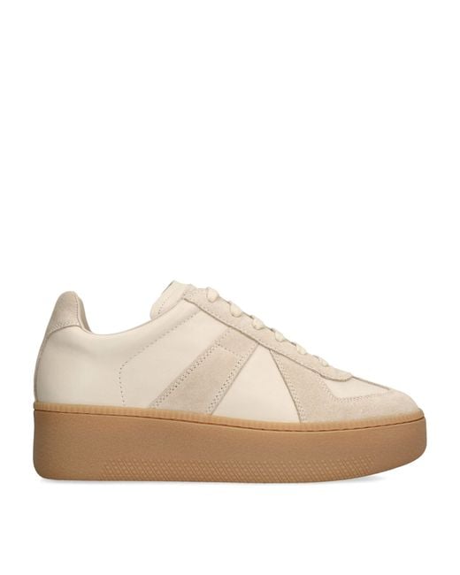 Maison Margiela Natural Leather-Suede Chunky Replica Sneakers