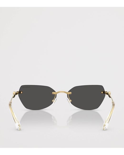 Swarovski Gray Sk7038 Irregular Sunglasses