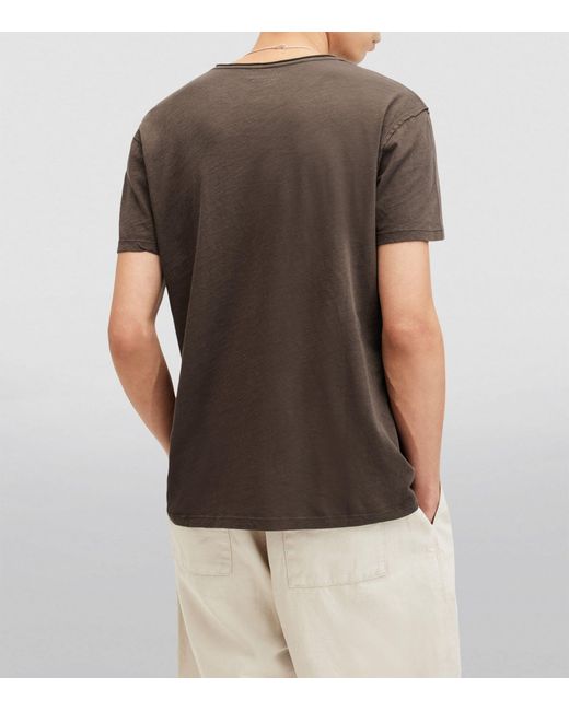 AllSaints Brown Figure T-shirt for men