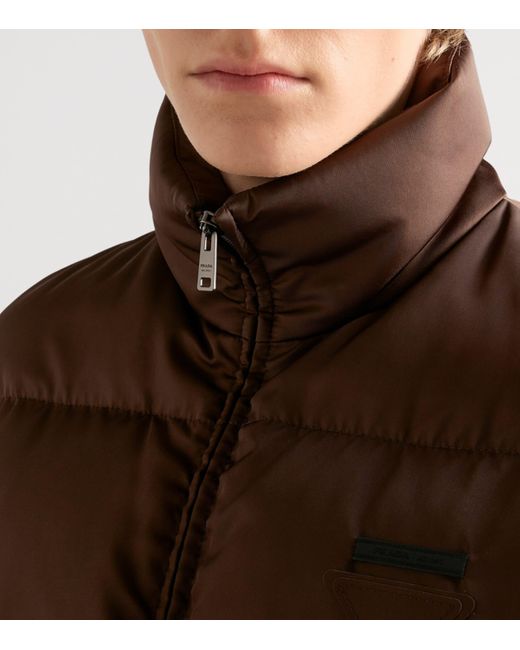 Prada Brown Cacao-Coloured Down Jacket for men