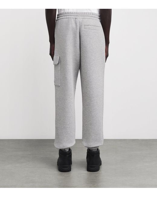 Mackage Gray Cotton-Blend Marvin Cargo Sweatpants for men
