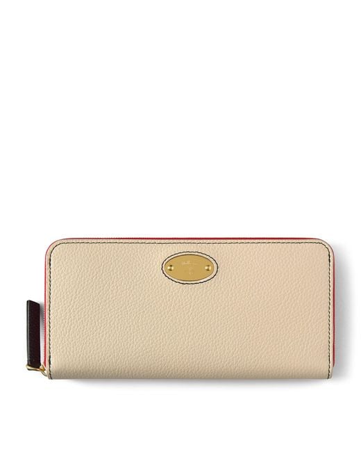 Mulberry Natural Leather Plaque Purse