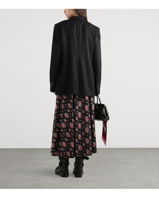 Dolce & Gabbana Black Virgin Wool Relaxed Blazer