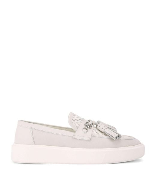Kurt Geiger Natural Milbank Tassel Loafers for men