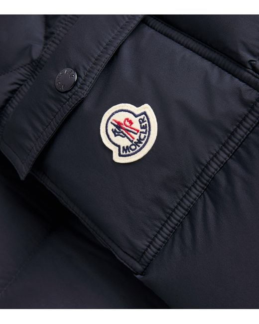 Moncler Blue Down Bretagne Puffer Jacket for men