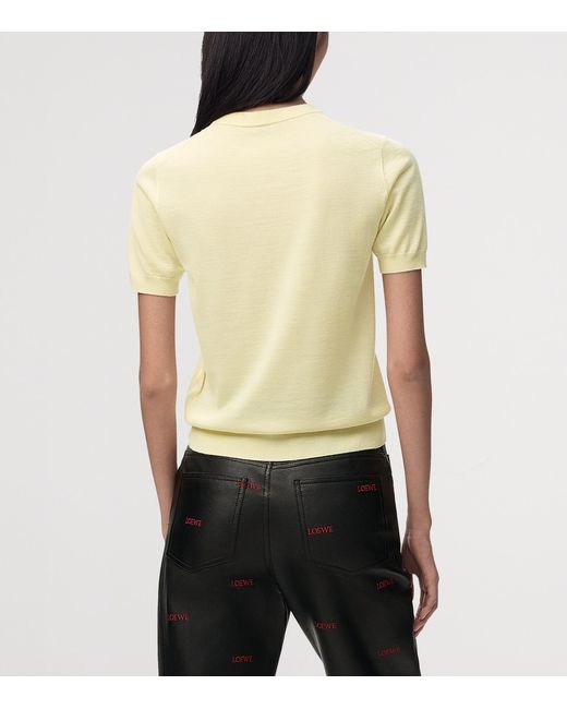 Loewe Yellow Wool-Blend Anagram Top