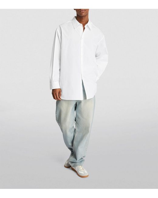 The Row White Cotton Lukre Shirt for men