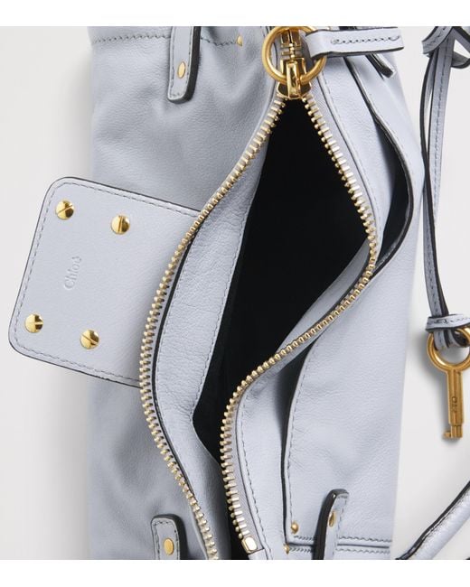 Chloé Metallic Small Leather Paddington Top-Handle Bag