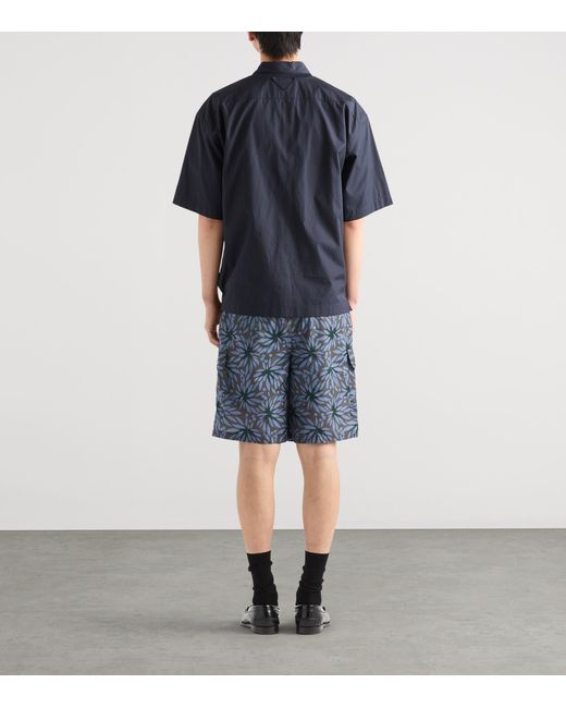 Prada Blue Re-Nylon Swim Trunks for men