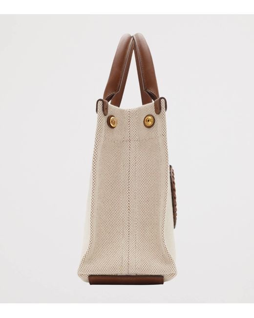 Burberry Brown Mini Canvas Clovelly Bag