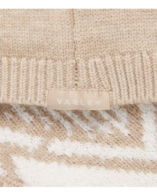 Varley Natural Knitted Bouclé Ethan Hood