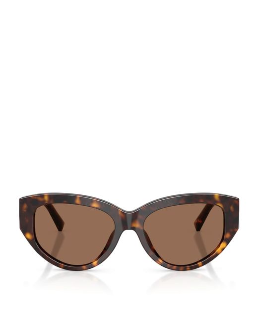 Dolce & Gabbana Brown Tortoiseshell Cat Eye Sunglasses