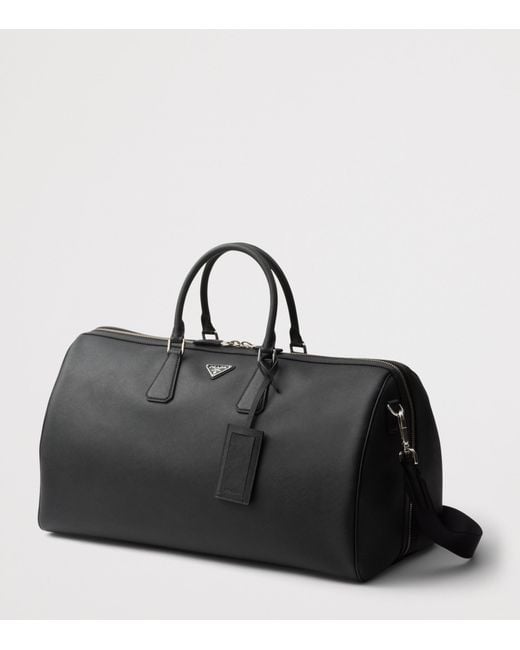 Prada Black Saffiano Leather Travel Bag