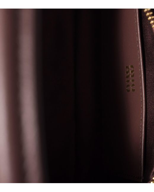 Miu Miu Purple Leather Pouch