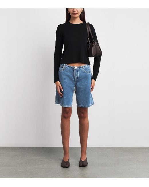 Still Here Blue Cool Denim Shorts