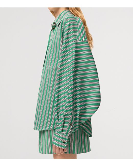 Loewe Green Oversized Stripe Shirt