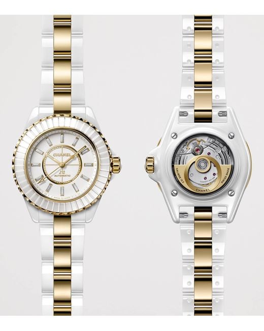 Chanel Metallic Ceramic And Diamond J12 Calibre 12.2 Watch