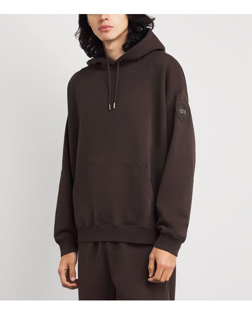Canada Goose Brown Organic Cotton Tonal Rove Hoodie for men