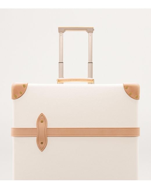 Globe-Trotter White Large Safari 4-Wheel Suitcase