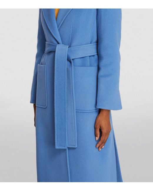 MAX&Co. Blue Wool Runaway Coat