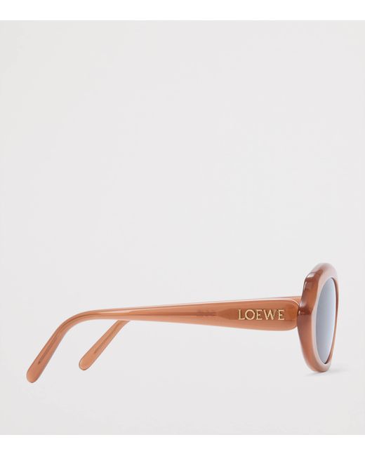 Loewe Pink Mini Oval Slim Sunglasses