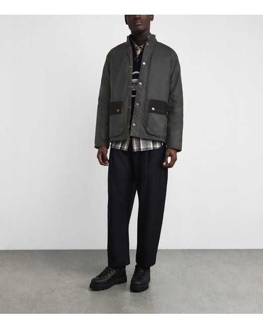 Barbour Black Waxed Cordhill Jacket for men