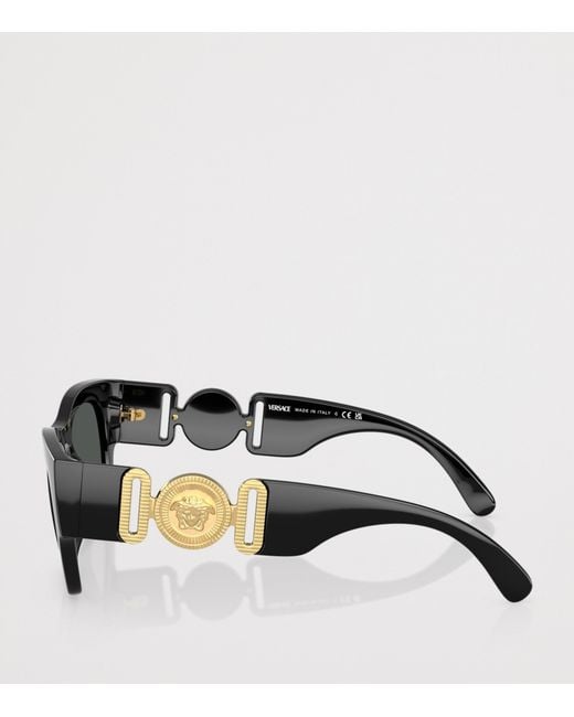 Versace Black Injected Ve4479U Square Sunglasses for men