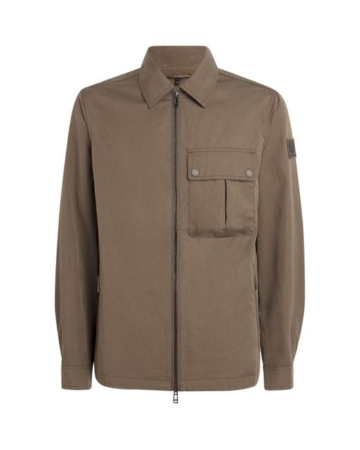 Belstaff Brown Water-Repellent Drome Overshirt for men
