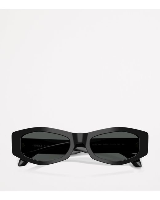 Versace Black Irregular Sunglasses