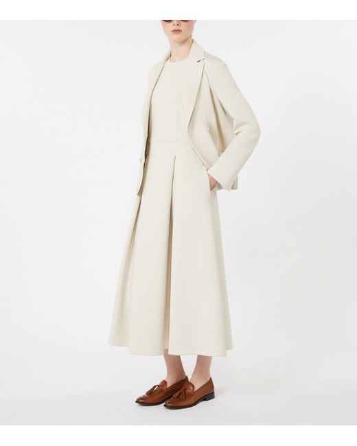Max Mara White Cotton-Blend Jersey Blazer