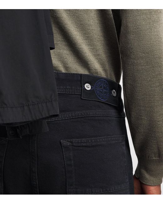 Stone Island Black Slim Jeans for men