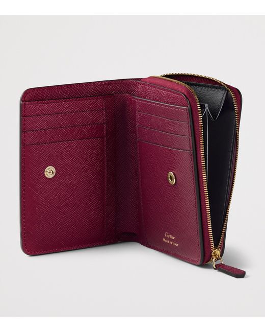 Cartier Red Leather C De Wallet