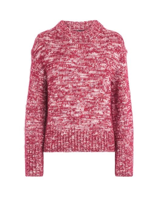 Rag & Bone Red Wool-Mohair-Blend Marlee Sweater