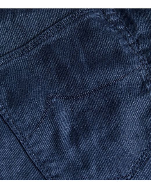 Jacob Cohen Blue Drawstring Trousers for men