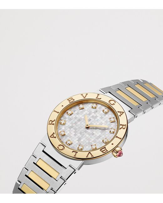 BVLGARI Metallic Stainless Steel And Watch