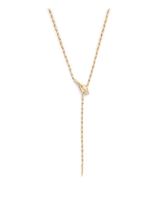 Jacquie Aiche Metallic And Diamond Snake Necklace