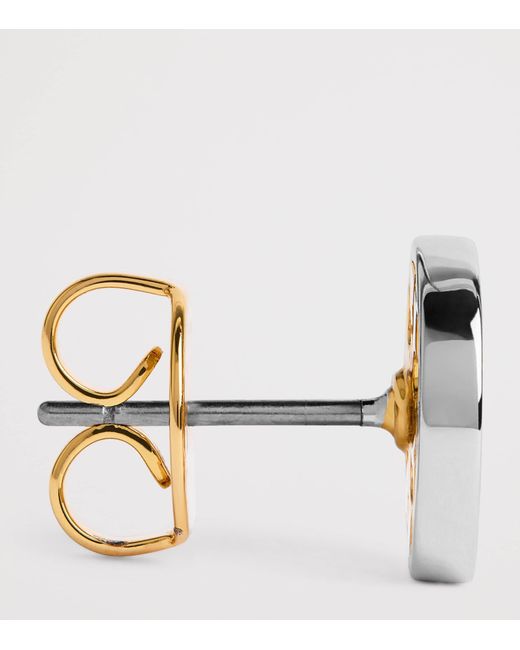 Tory Burch Metallic And-Plated Icon Stud Earrings