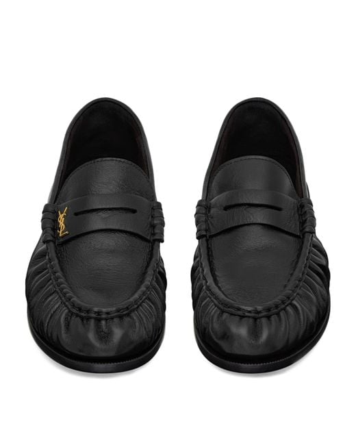 Saint Laurent Black Flat Shoes for men