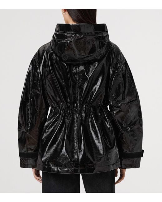 AllSaints Black Kelsie Shine Jacket