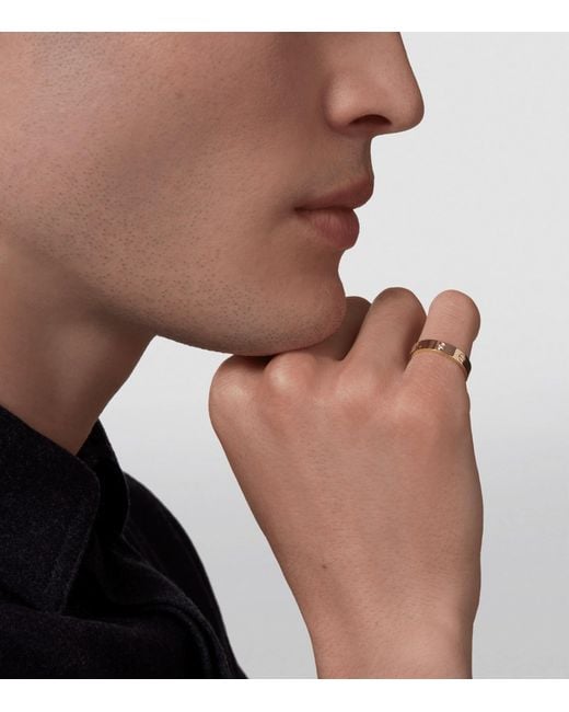 Cartier Metallic And Diamond Love Wedding Band