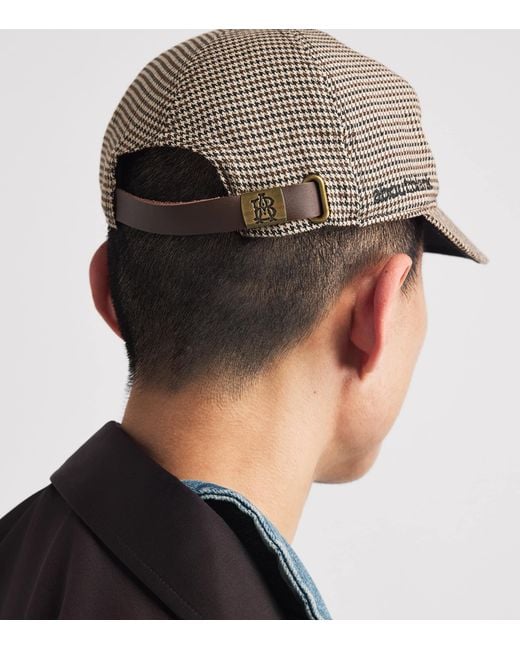 About Blank Gray Wool-Blend Monogram Cap for men