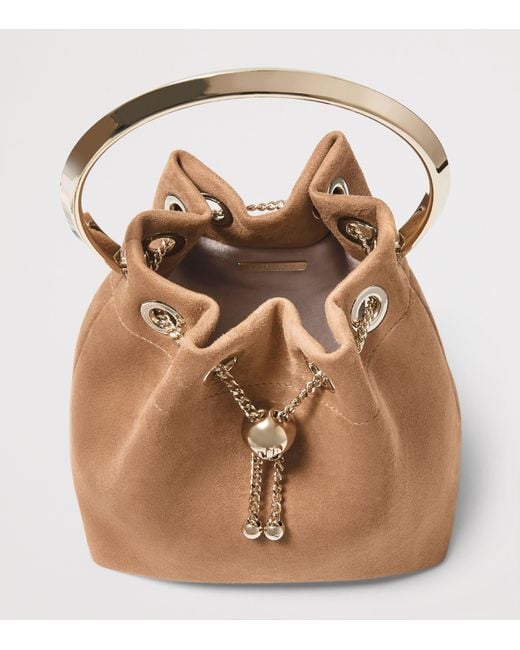 Jimmy Choo Brown Leather Bon Bon Top-Handle Bag