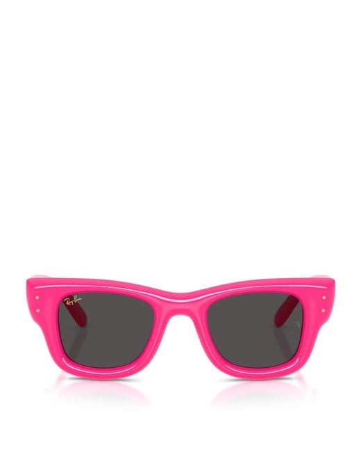 Ray-Ban Pink X A$Ap Rocky Wayfarer Puffer Sunglasses