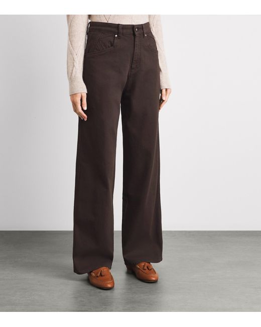 Kiton Brown Straight Jeans